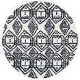 thumbnail image 1 of SAFAVIEH Metro Peronel Diamond Area Rug, Black/Ivory, 6' x 6' Round, 1 of 8