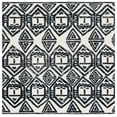 thumbnail image 1 of SAFAVIEH Metro Peronel Diamond Area Rug, Black/Ivory, 6' x 6' Square, 1 of 8
