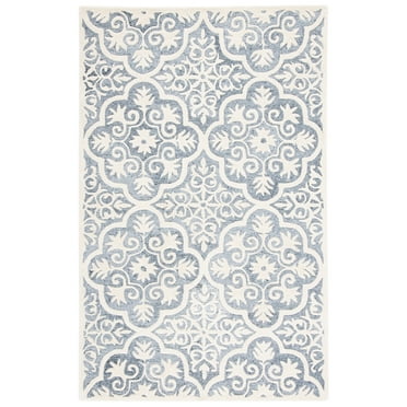 SAFAVIEH Metro Phipp Medallion Area Rug, Light Blue/Ivory, 8' x 10'
