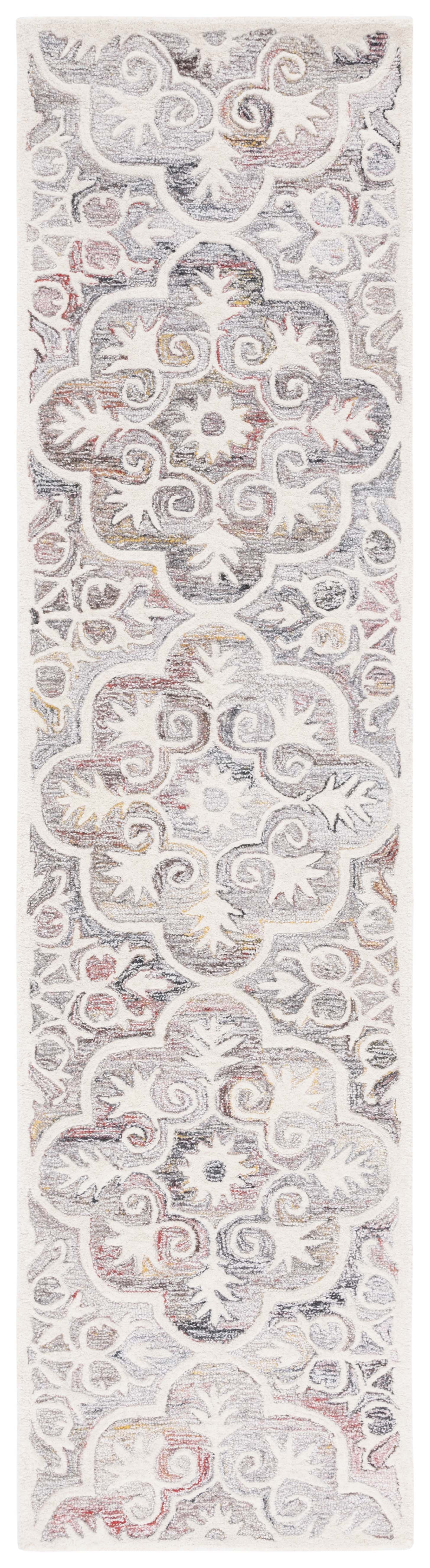 SAFAVIEH Metro Phipp Medallion Runner Rug, Red/Ivory, 2'3" x 9'