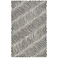 thumbnail image 1 of SAFAVIEH Metro Quinn Wavy Striped Area Rug, Black/Beige, 3' x 5', 1 of 12