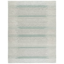 SAFAVIEH Metro Rae Striped Area Rug, Natural/Light Grey, 8' x 10'