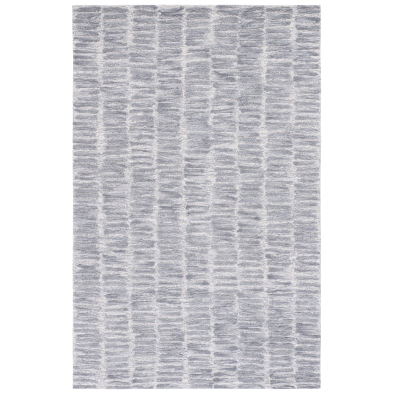 SAFAVIEH Metro Regius Geometric Area Rug, Silver/Grey, 6' x 9'