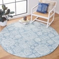 thumbnail image 1 of Safavieh Metro Riley Medallion Area Rug, Blue/Ivory, 6' x 6' Round, 1 of 11