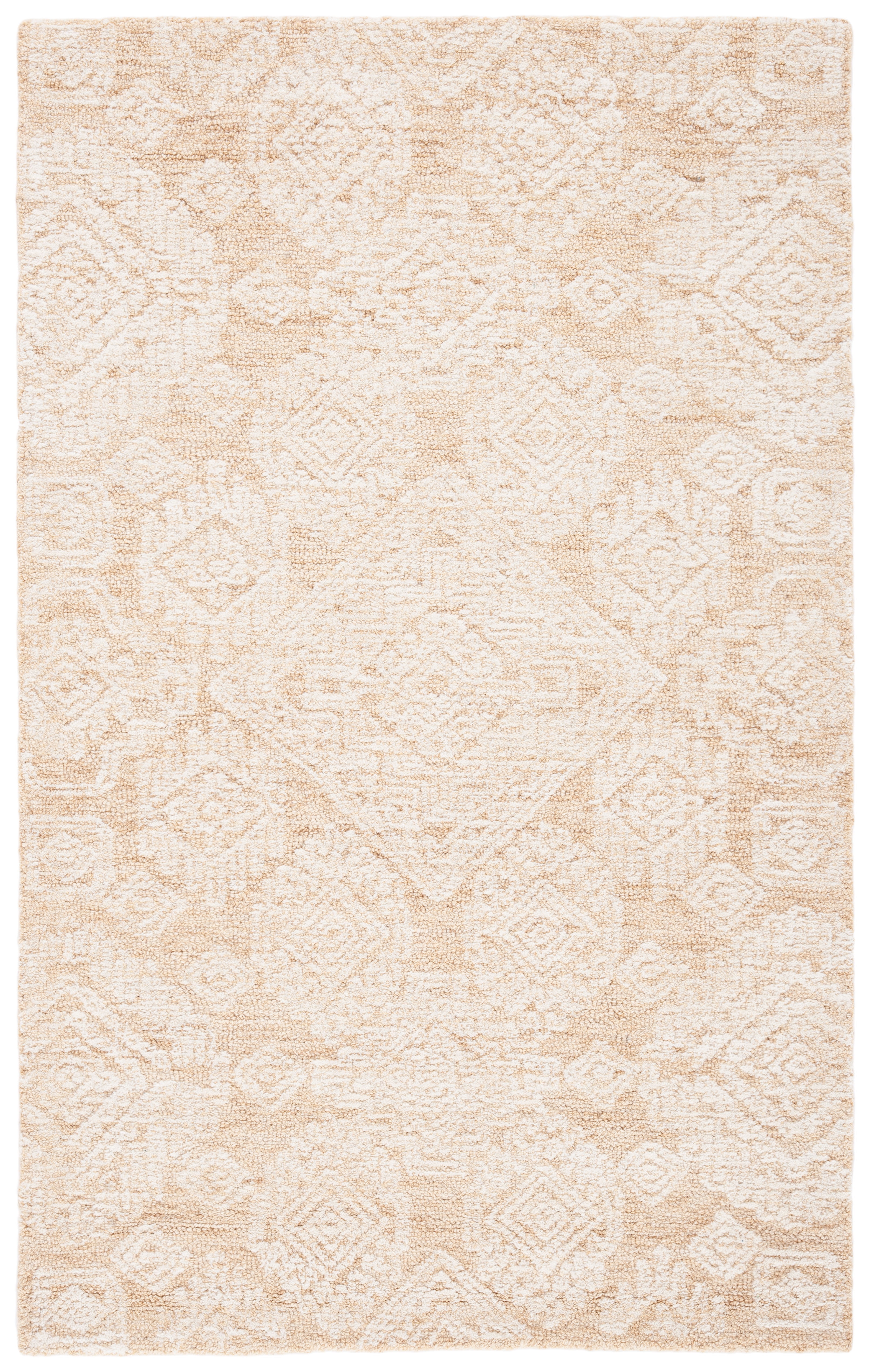 SAFAVIEH Metro Riley Medallion Area Rug, Gold/Ivory, 4' x 6'