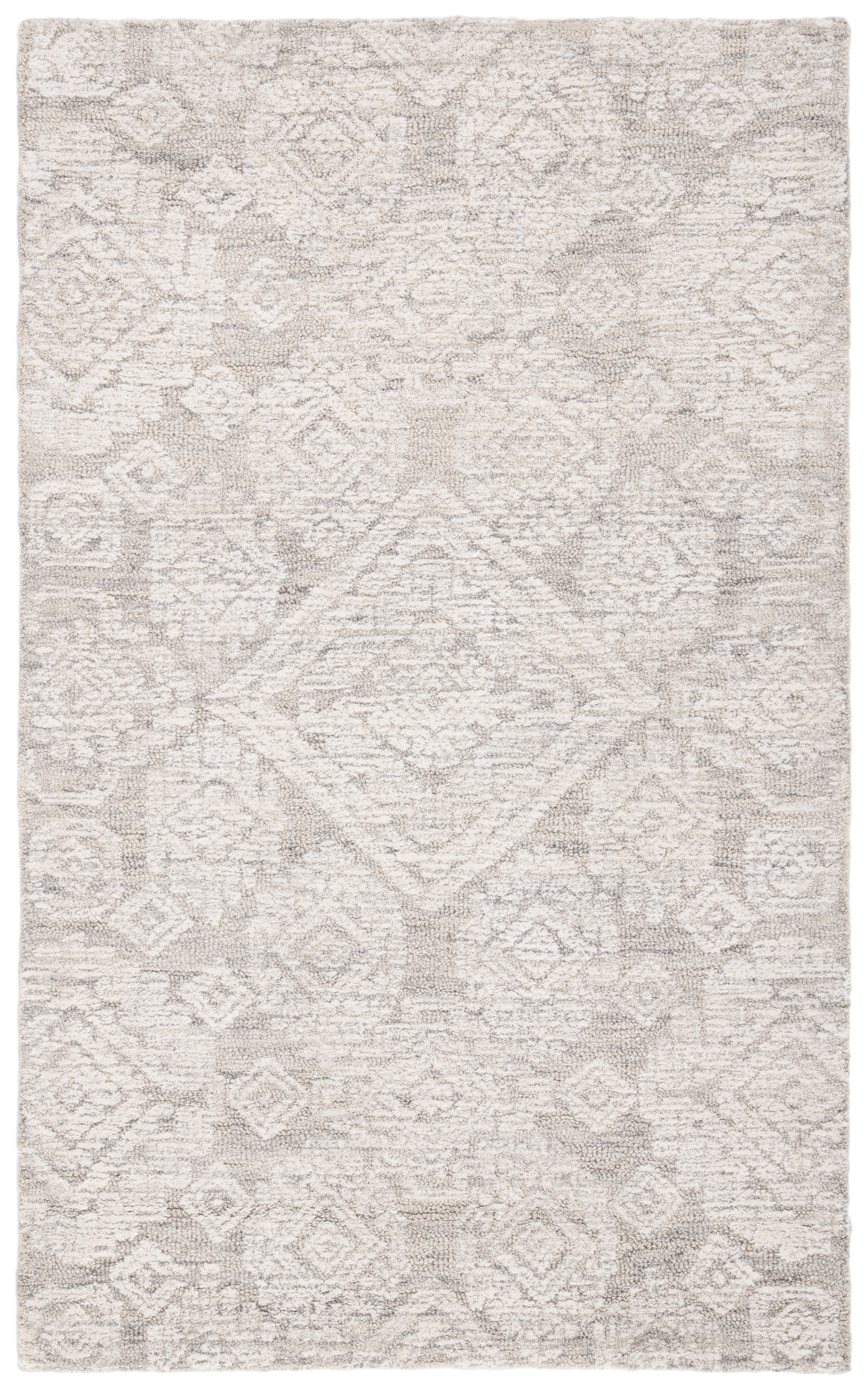 SAFAVIEH Metro Riley Medallion Area Rug, Light Brown/Ivory, 4' x 6'