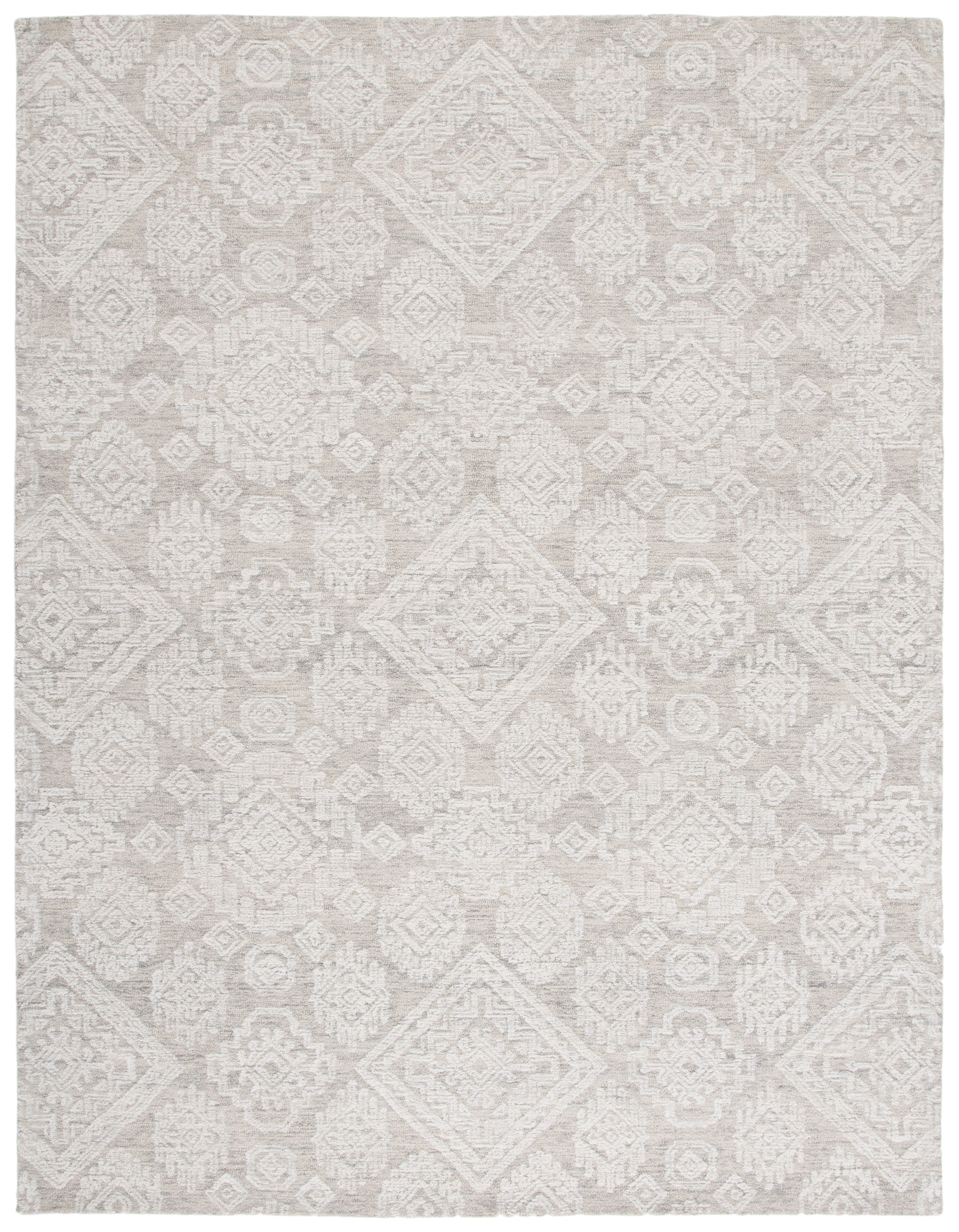 SAFAVIEH Metro Riley Medallion Area Rug, Light Brown/Ivory, 8' x 10'