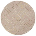 thumbnail image 1 of SAFAVIEH Metro Rodina Geometric Striped Area Rug, Taupe/Pink, 6' x 6' Round, 1 of 10