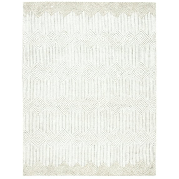 SAFAVIEH Metro Rosalin Diamond Area Rug, Beige/Ivory, 8' x 10'