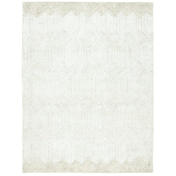 SAFAVIEH Metro Rosalin Diamond Area Rug, Beige/Ivory, 8' x 10'