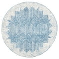 thumbnail image 1 of SAFAVIEH Metro Rosalin Diamond Area Rug, Blue/Ivory, 6' x 6' Round, 1 of 11