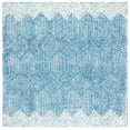 thumbnail image 1 of SAFAVIEH Metro Rosalin Diamond Area Rug, Blue/Ivory, 6' x 6' Square, 1 of 8