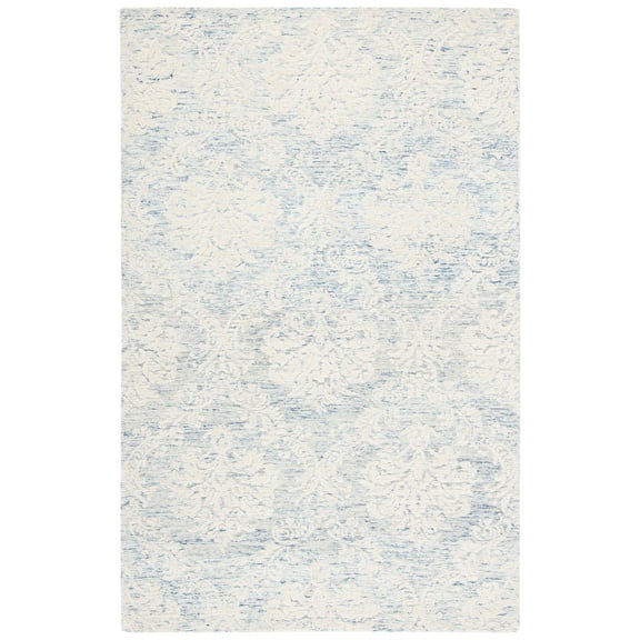 SAFAVIEH Metro Rosalind Medallion Area Rug, Blue/Ivory, 8' x 10'