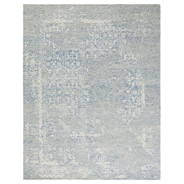 SAFAVIEH Metro Saranna Medallion Area Rug, Blue/Ivory, 4' x 6'