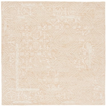 SAFAVIEH Metro Saranna Medallion Area Rug, Gold/Ivory, 6' x 6' Square