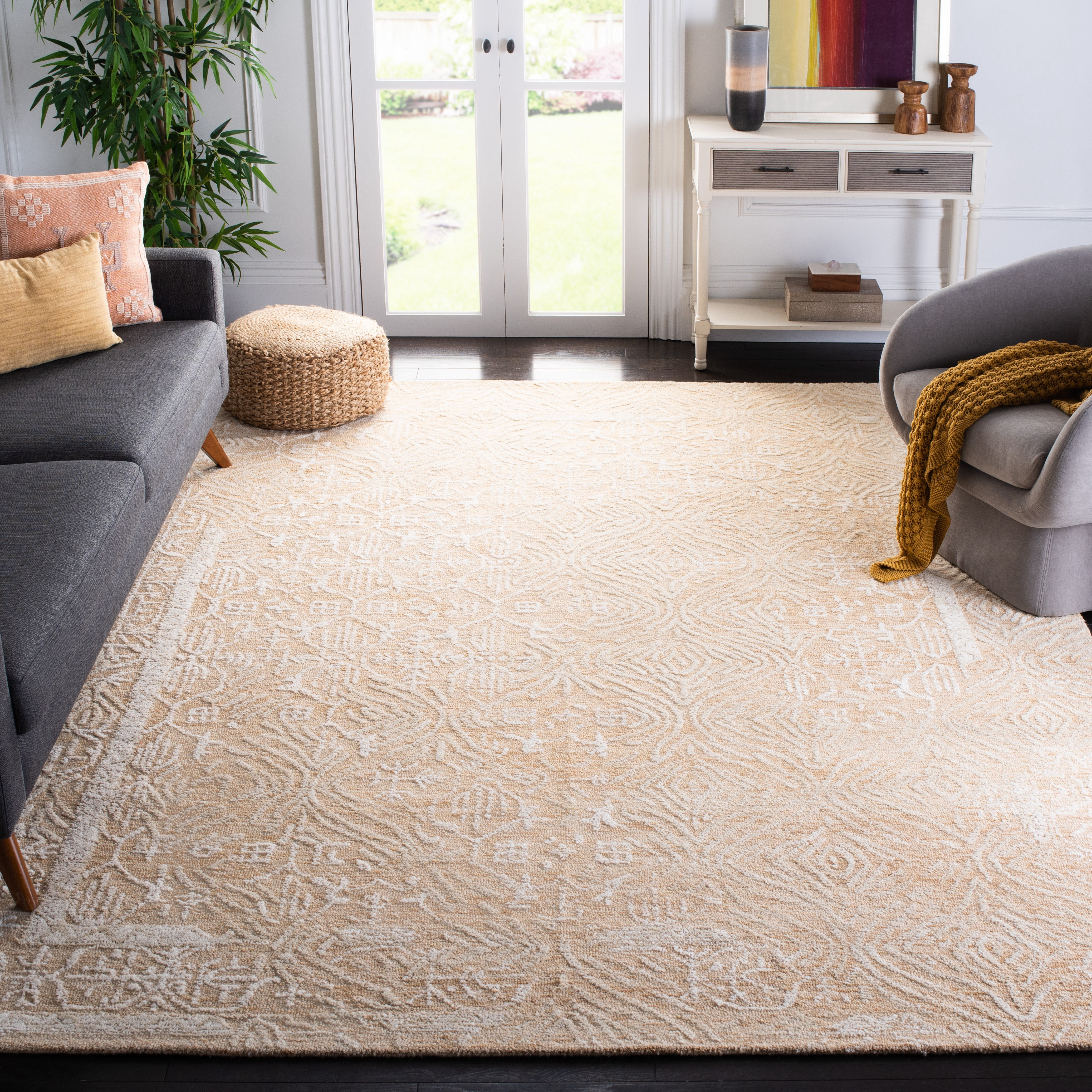 Safavieh Metro Saranna Medallion Area Rug, Gold/Ivory, 8' x 10'