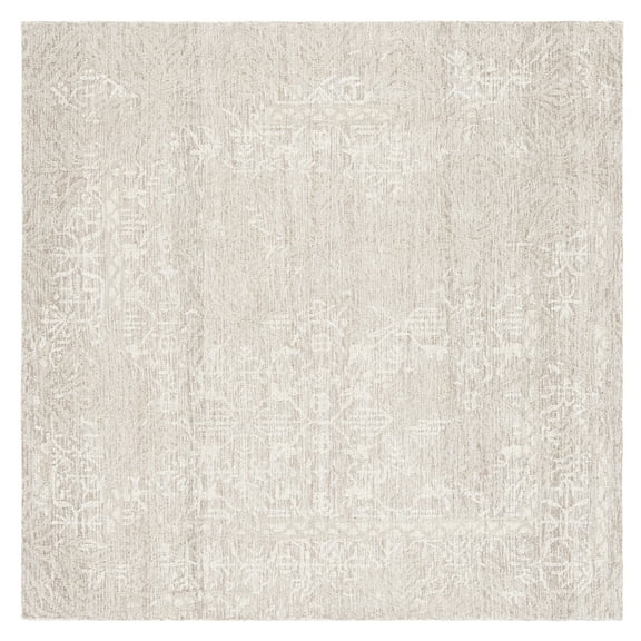 SAFAVIEH Metro Saranna Medallion Area Rug, Natural/Ivory, 6' x 6' Square