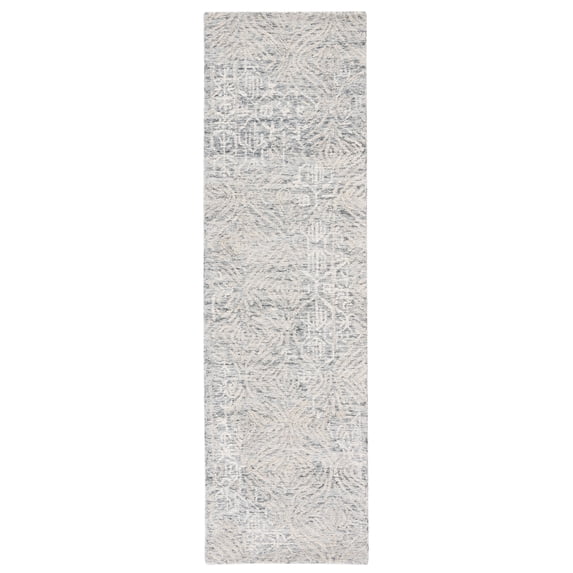 SAFAVIEH Metro Saranna Medallion Runner Rug, Grey/Ivory, 2'3" x 8'
