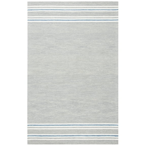 SAFAVIEH Metro Shelby Striped Area Rug, Grey/Blue, 5' x 8'