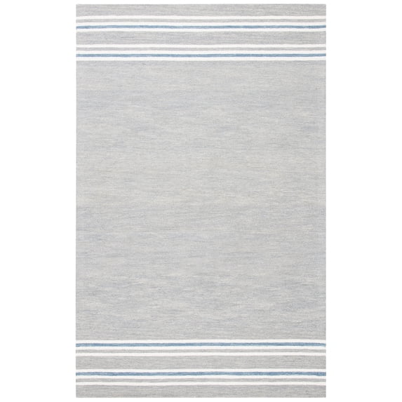 SAFAVIEH Metro Shelby Striped Area Rug, Grey/Blue, 5' x 8'