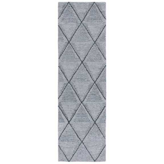 SAFAVIEH Metro Sloane Diamond Runner Rug, Gray/Charcoal, 2'3" x 8'