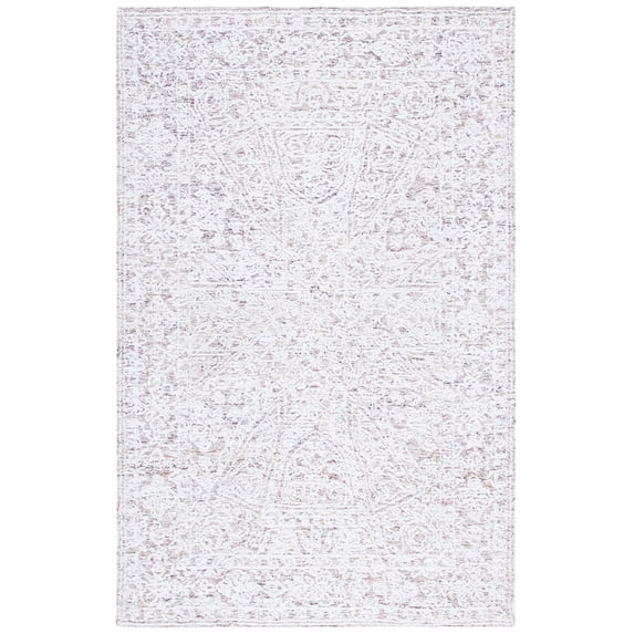 SAFAVIEH Metro Smith Medallion Area Rug, Ivory/Beige, 4' x 6'