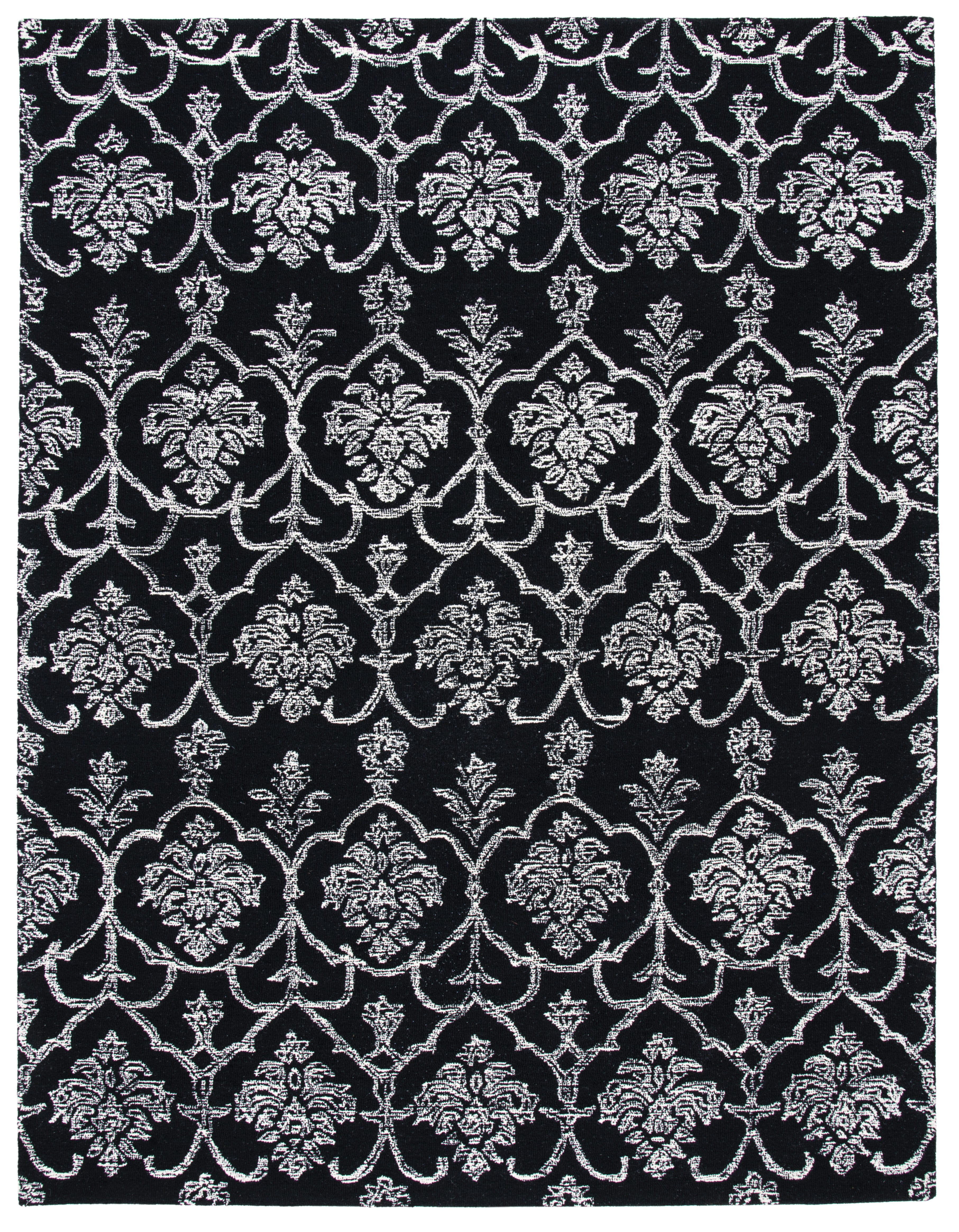 SAFAVIEH Metro Sutton Medallion Area Rug, Black/Ivory, 8' x 10'