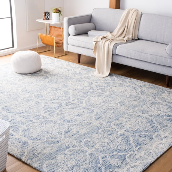SAFAVIEH Metro Sutton Medallion Area Rug, Blue/Ivory, 5' x 8'