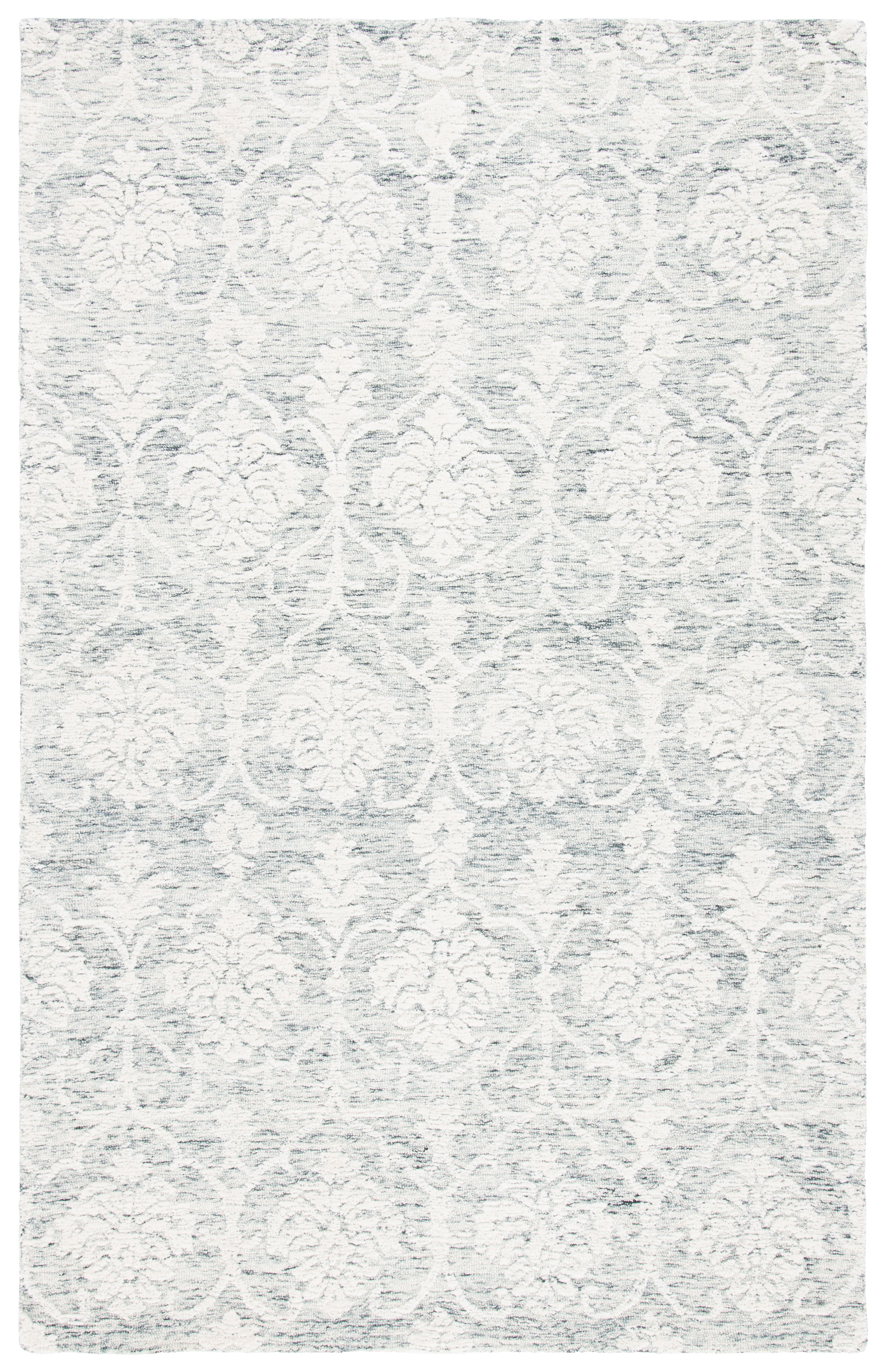 SAFAVIEH Metro Sutton Medallion Area Rug, Dark Grey/Ivory, 6' x 9'