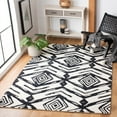thumbnail image 1 of SAFAVIEH Metro Syeda Diamond Area Rug, Black/Ivory, 5' x 8', 1 of 10