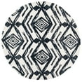 thumbnail image 1 of SAFAVIEH Metro Syeda Diamond Area Rug, Black/Ivory, 6' x 6' Round, 1 of 7