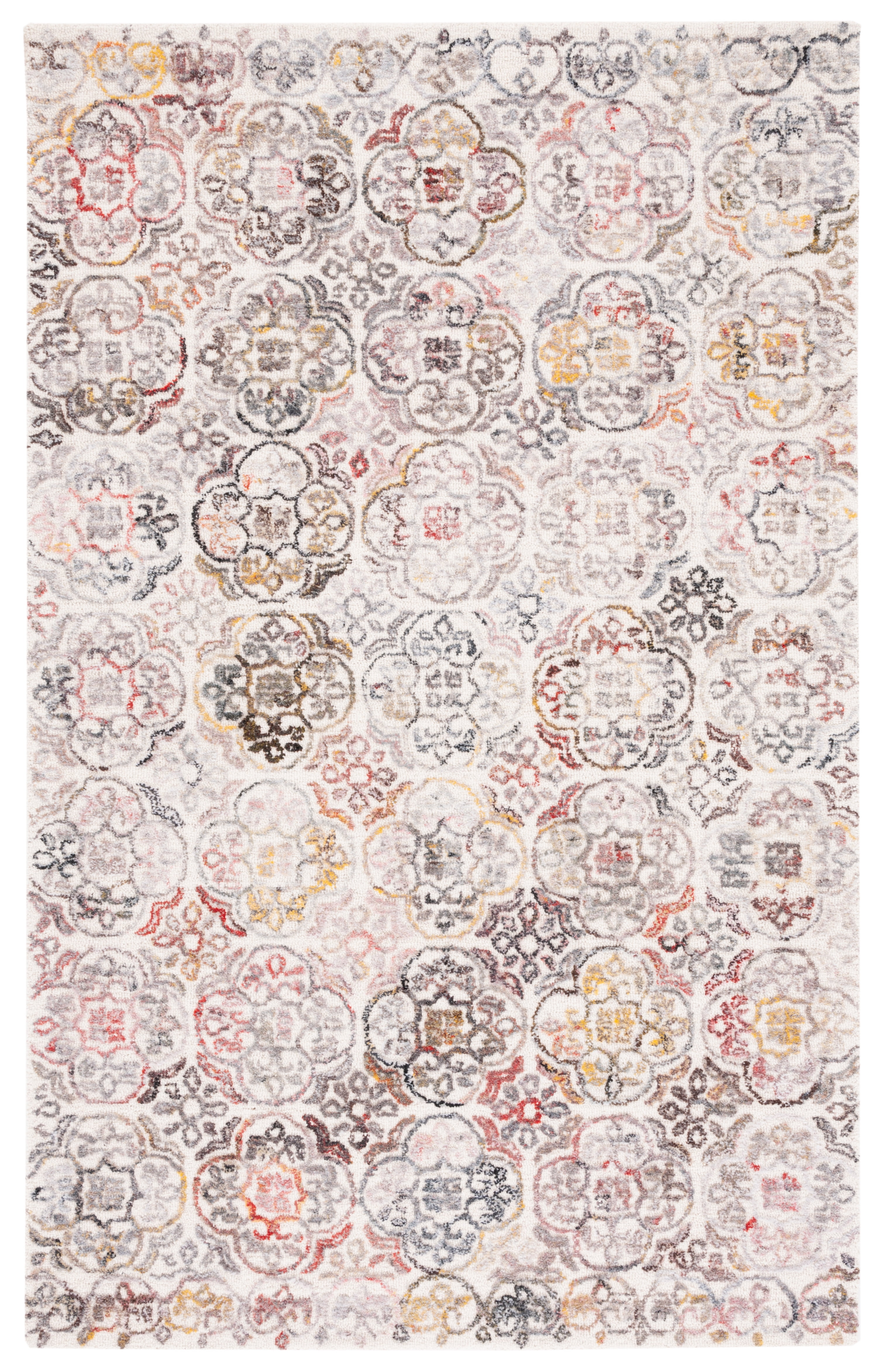 SAFAVIEH Metro Tama Medallion Area Rug, Ivory/Red, 5' x 8'