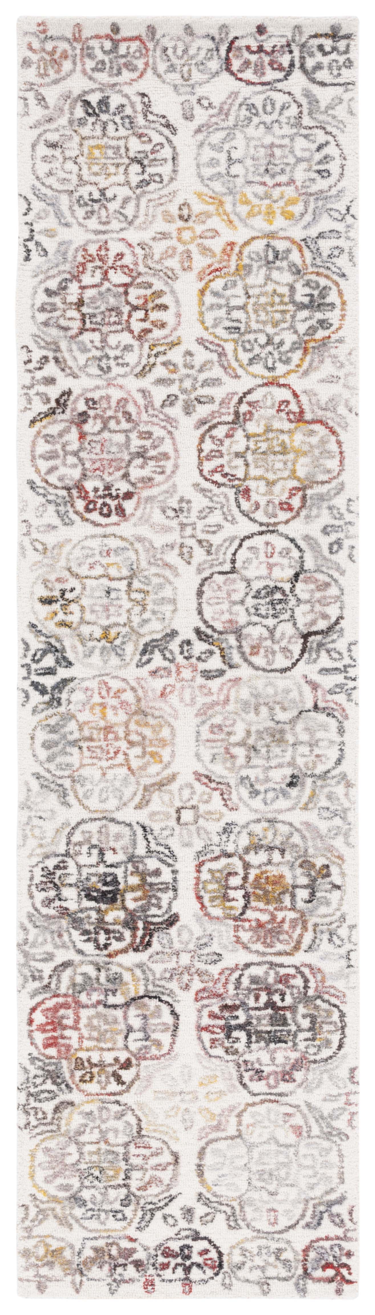 SAFAVIEH Metro Tama Medallion Runner Rug, Ivory/Red, 2'3" x 9 ...