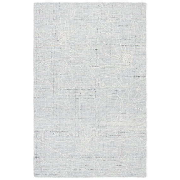 SAFAVIEH Metro Wade Floral Area Rug, Blue/Ivory, 5' x 8'