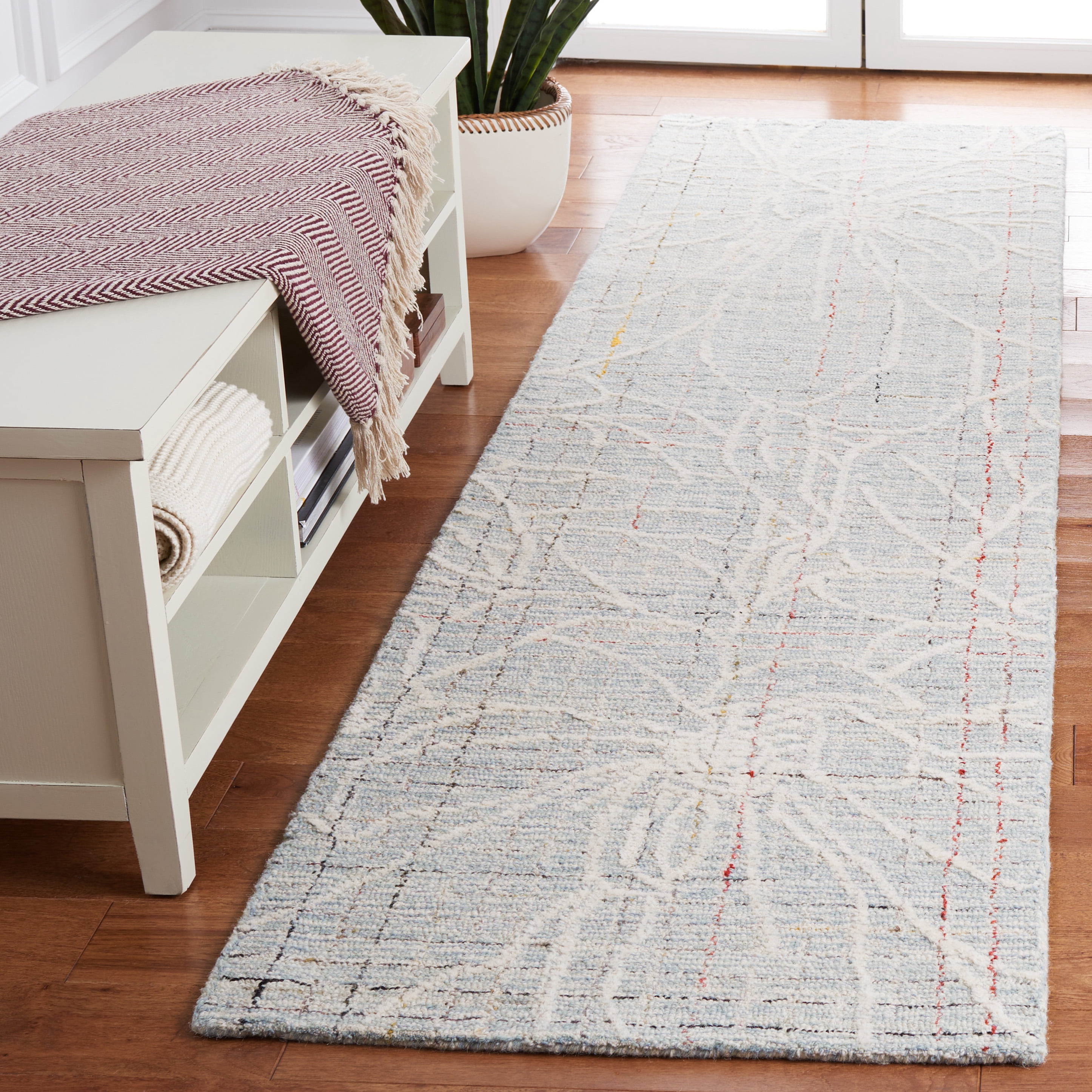 Safavieh Metro Wade Floral Runner Rug, Blue/Ivory, 2'3" x 9'