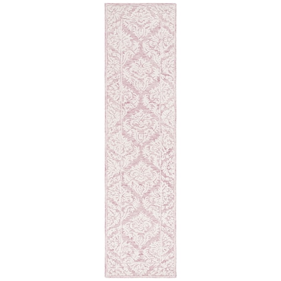 SAFAVIEH Metro Wayland Medallion Runner Rug, Pink/Ivory, 2'3" x 9'