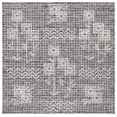 thumbnail image 1 of SAFAVIEH Metro Yolonda Distressed Area Rug, Black/Ivory, 6' x 6' Square, 1 of 8