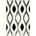 thumbnail image 1 of SAFAVIEH Miami Lecia Geometric Shag Area Rug, Ivory/Grey, 3' x 5', 1 of 2