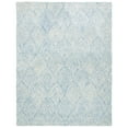 thumbnail image 1 of SAFAVIEH Micro-Loop Aiden Leaves Area Rug, Light Blue/Ivory, 4' x 6', 1 of 10