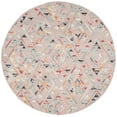 thumbnail image 1 of SAFAVIEH Micro-Loop Andrina Diamond Area Rug, Grey/Pink, 5' x 5' Round, 1 of 7