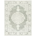 thumbnail image 1 of SAFAVIEH Micro-Loop Antonio Medallion Area Rug, Grey/Ivory, 4' x 6', 1 of 10