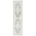 thumbnail image 1 of SAFAVIEH Micro-Loop Antonio Medallion Runner Rug, Grey/Ivory, 2'3" x 8', 1 of 7