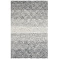 thumbnail image 1 of SAFAVIEH Micro-Loop Arnold Diamond Area Rug, Black/Ivory, 6' x 9', 1 of 8