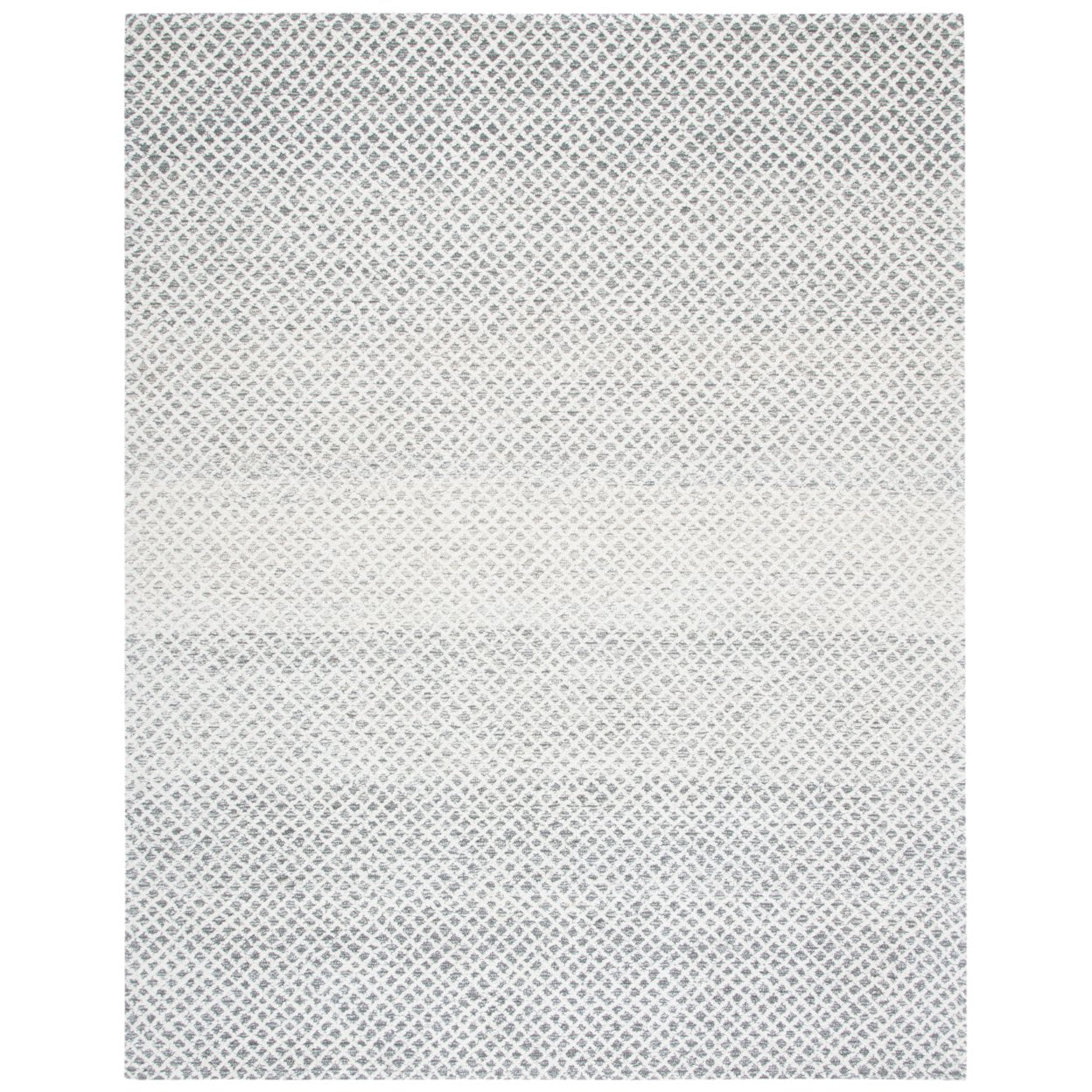 SAFAVIEH Micro-Loop Arnold Diamond Area Rug, Grey/Ivory, 6' x 9'