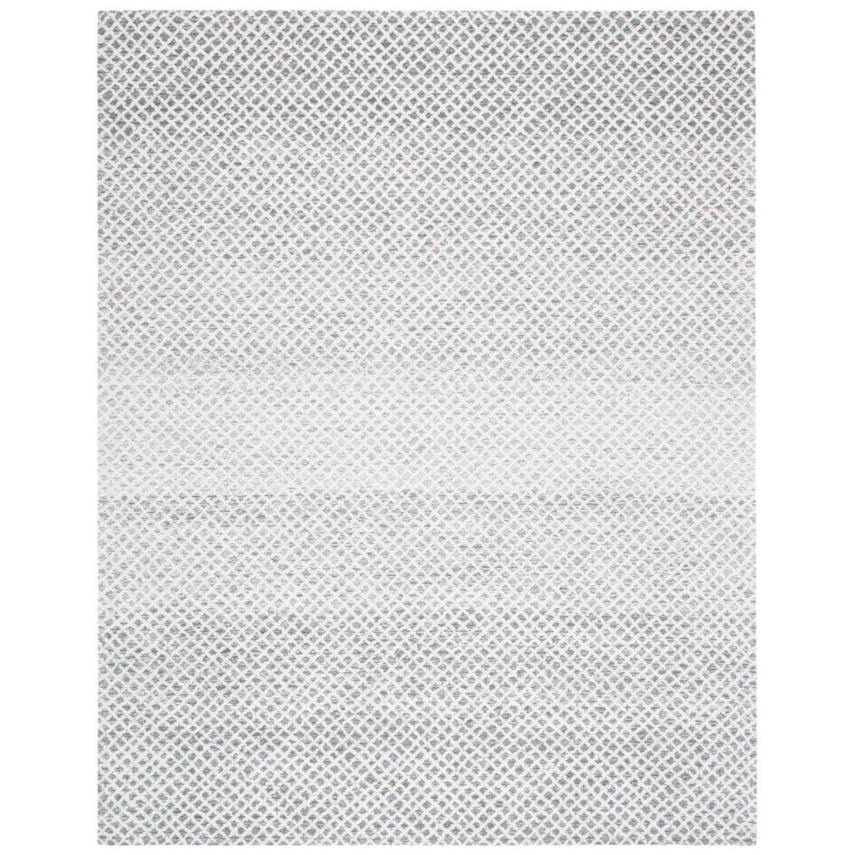 SAFAVIEH Micro-Loop Arnold Diamond Area Rug, Grey/Ivory, 8' x 10'