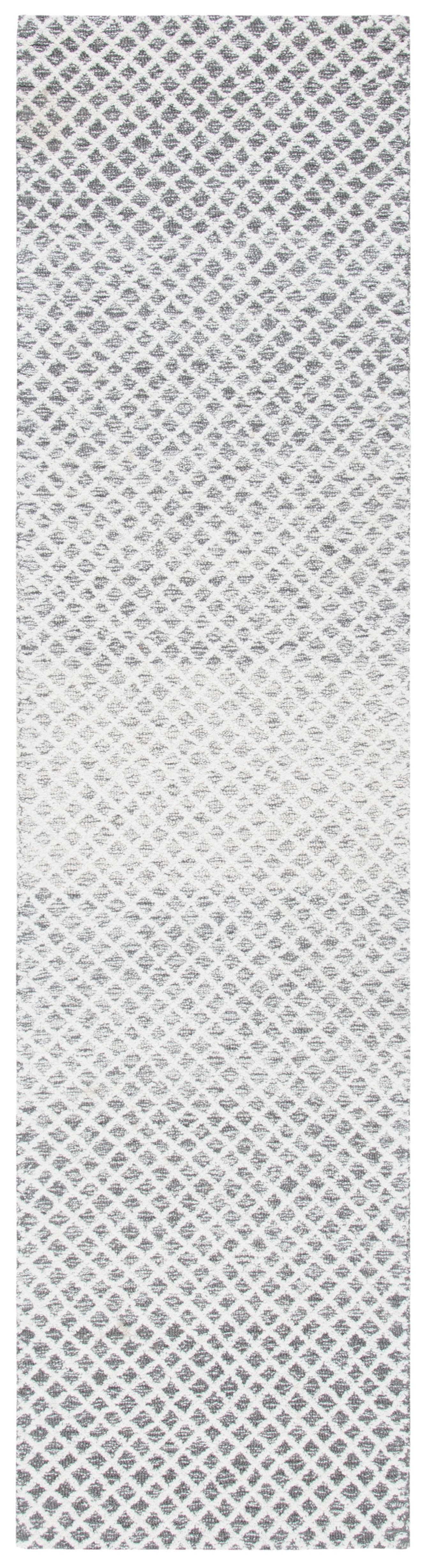 Elegant Ivory Hand-Tufted Wool Area Rug - 27" x 8"
