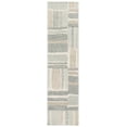 thumbnail image 1 of SAFAVIEH Micro-Loop Bedelia Geometric Striped Runner Rug, Ivory/Grey, 2'3" x 9', 1 of 8