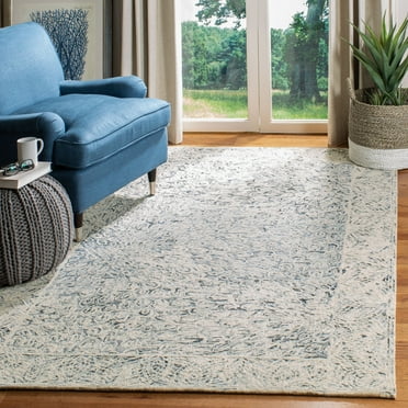 SAFAVIEH Micro-Loop Bertina Abstract Distressed Area Rug, Charcoal, 5' x 8'