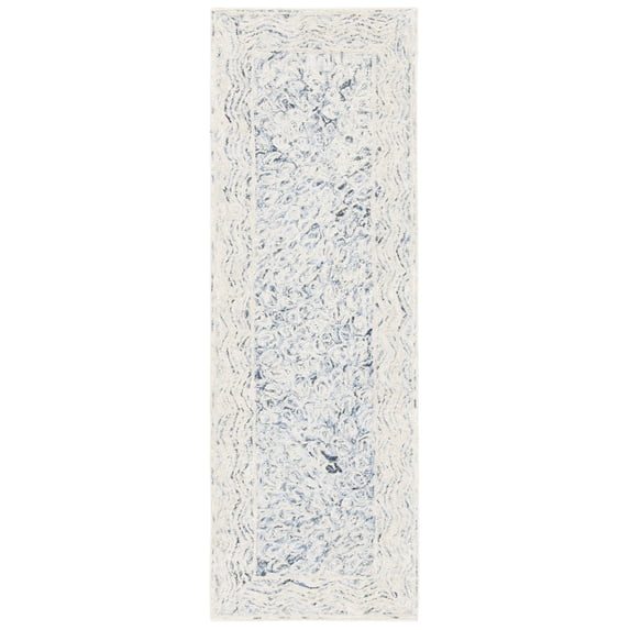 SAFAVIEH Micro-Loop Bertina Abstract Runner Rug, Charcoal, 2'3" x 7'