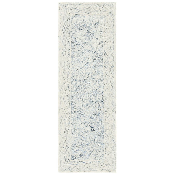 SAFAVIEH Micro-Loop Bertina Abstract Runner Rug, Charcoal, 2'3" x 7'